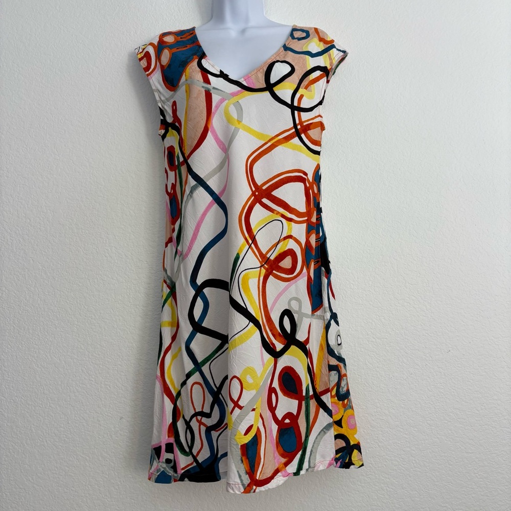 Jams World Loop de Loop Dress‎ Medium Whimsical Dopamine